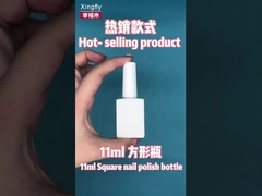 15 ml Bottiglia di lucido per unghie vuota Gel con spazzola bianca Bottiglia di lucido per unghie vuota