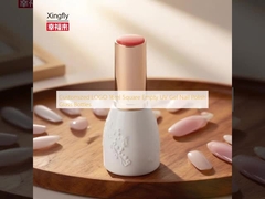 LOGO personalizzato Bottiglie di vetro da 16 ml quadrate con gel UV vuoto e vernice per unghie