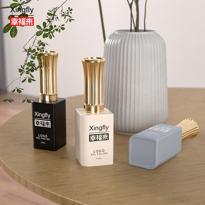 Buon prezzo 13ml Gel Polish Bottiglia Quadrata UV Cosmetica Imballaggio Polish Unghie Bottiglia di vetro in linea