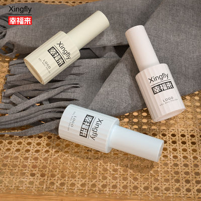 Buon prezzo Bottiglia di lucidatura per unghie da 12 ml Gel UV Bottiglia di lucidatura in vetro per spazzola larga Disegno unico in linea