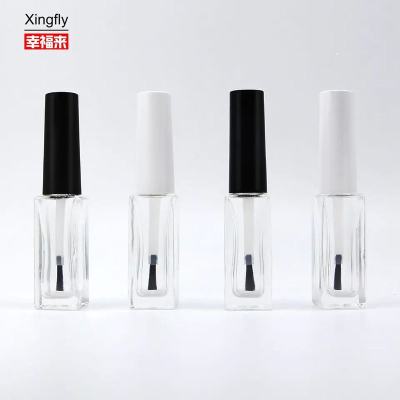 Collare di vetro 6ml Bottiglie di gel vuoto lucidante con tappo a vite colore trasparente