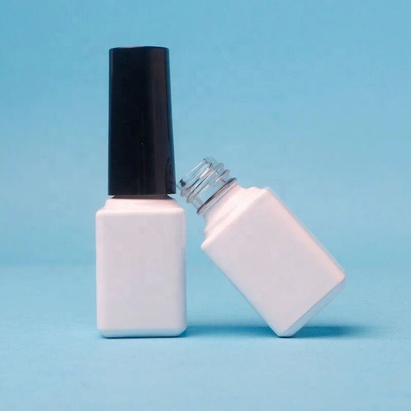 6 ml Bottiglie di vetro vuoto con vernice per unghie Contenitore colore trasparente