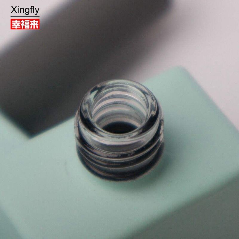 Bottiglia di vetro per chiodo liscia e vuota 14 ml Colore personalizzato Bottiglia per chiodo UV Gel