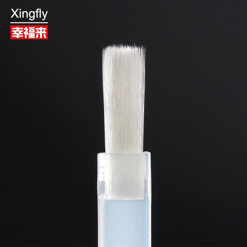 Spazzola per verniciatura per unghie Capelli bianchi piatti Acrilico Spazzole per unghie Art Spazzole di sostituzione per verniciatura