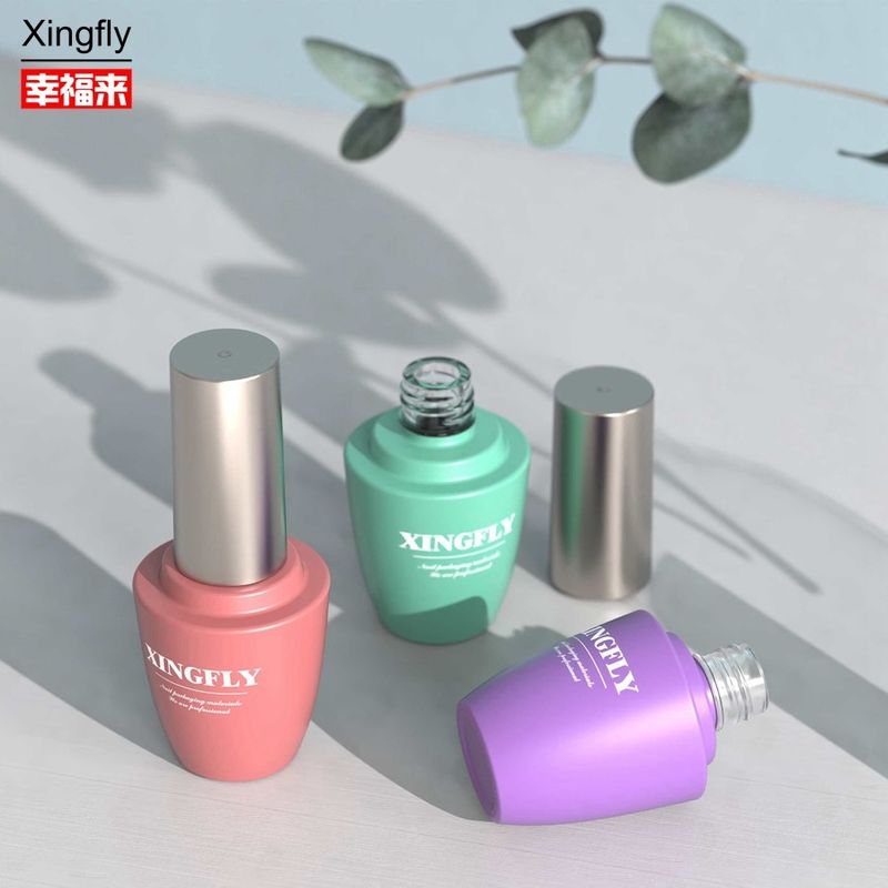 15 ml Bottiglie di lucidatura per unghie in vetro vuoto Gel Cosmetico Imballaggio Gel lucidatura per unghie Bottiglia di vetro