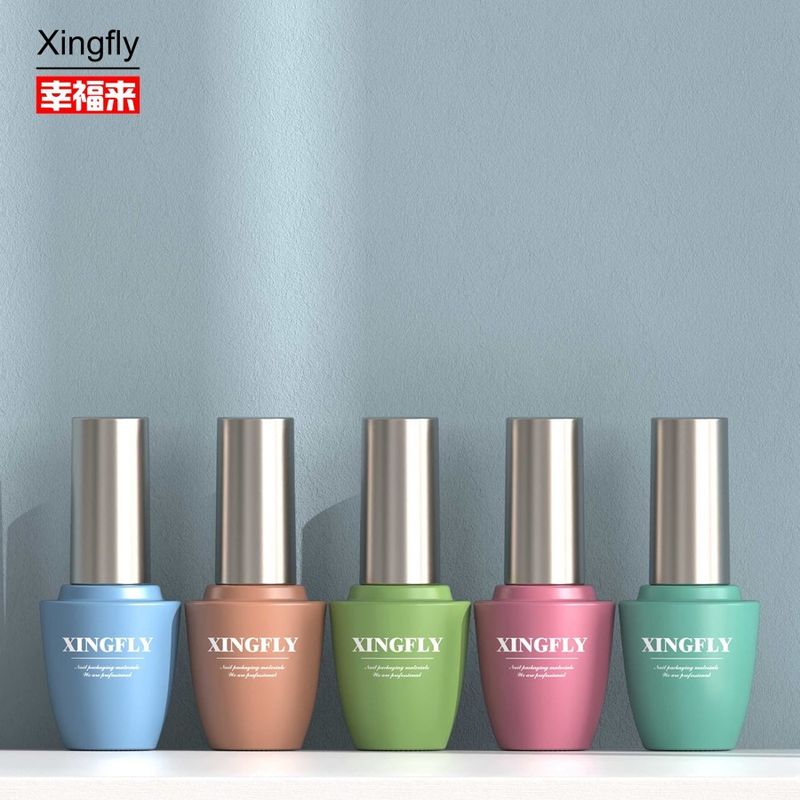 15 ml Bottiglie di lucidatura per unghie in vetro vuoto Gel Cosmetico Imballaggio Gel lucidatura per unghie Bottiglia di vetro