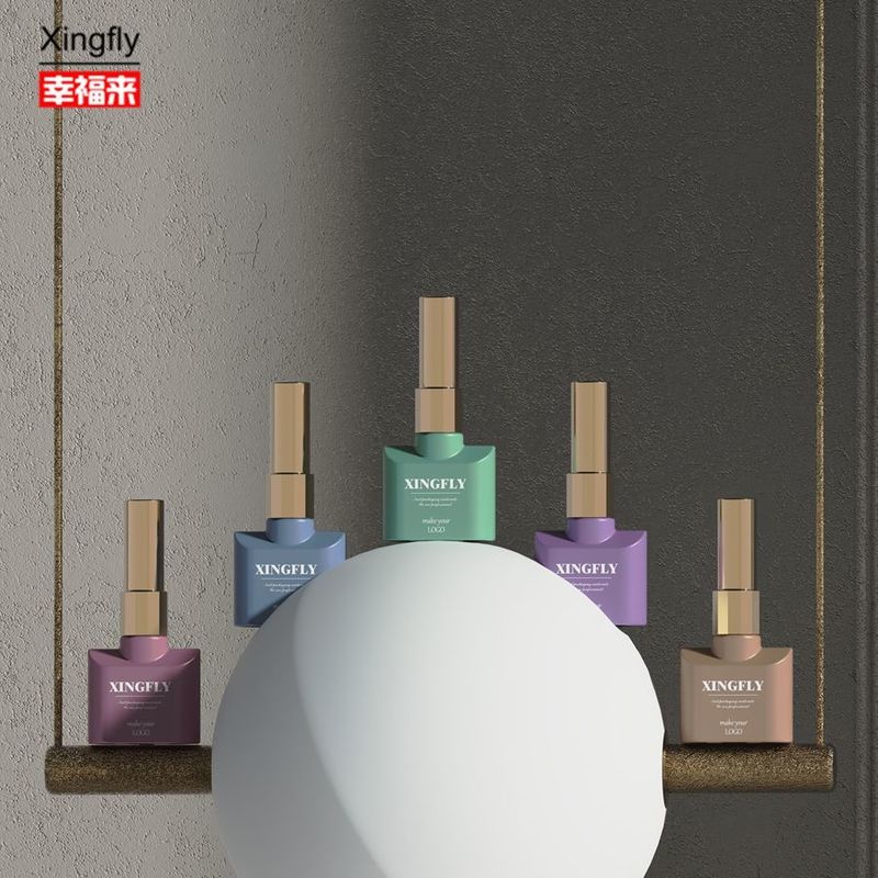 Bottiglia di 12 ml di vernice per unghie vuota Vernice per unghie gel UV bottiglia di vetro vernice con spazzola con tappo