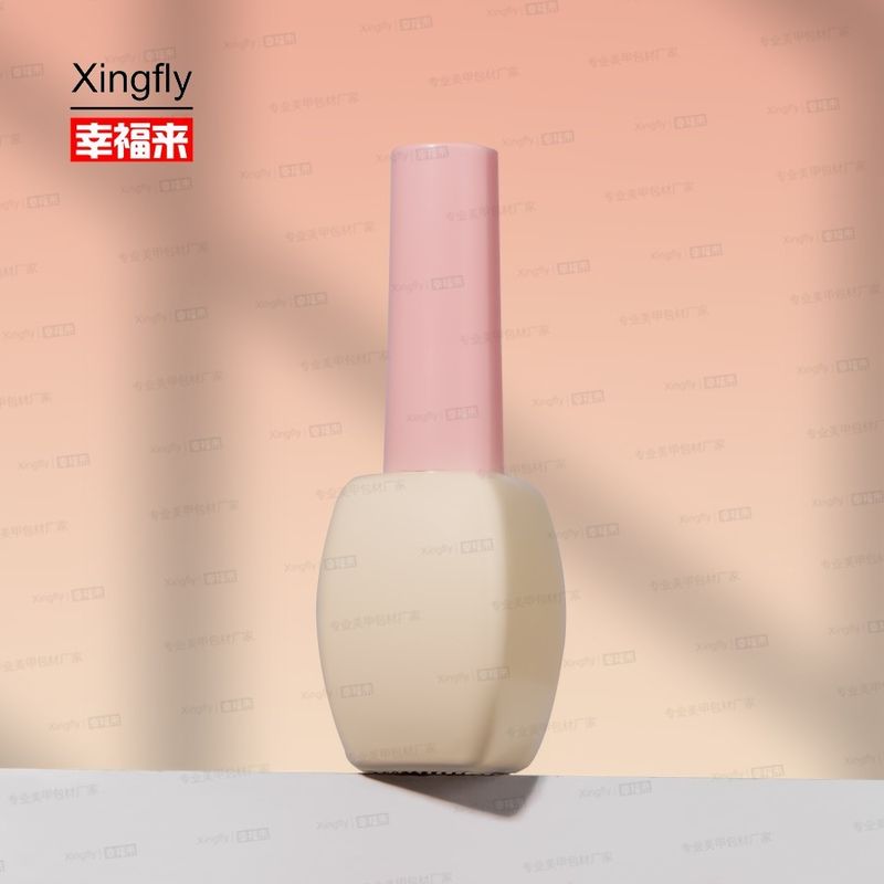 12 ml di imballaggio cosmetico gel lucido per unghie bottiglia di vetro con tappo spazzola per gel