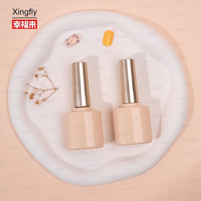 Logo personalizzato 10ml Nail gel Polish Oil Bottle Bottiglie di vetro vuoti per vernici per unghie