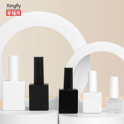 Mini bottiglie di verniciatura per unghie a sfondo vuoto REACH con materiale base vetro
