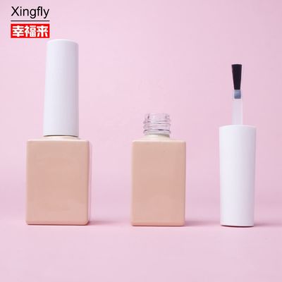 10 ml Bottiglia con vernice per unghie Imballaggio Bottiglia in vetro bianca nera per unghie
