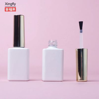 Bottiglie rotonde da 15 ml di vernice per unghie in gel Logo personalizzato per spazzola e tappo
