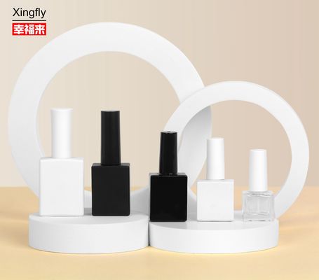 Bottiglia di collo di bottiglia in vetro 5 ml bottiglia con vernice per unghie rivestita con gel UV con spazzola e tappo