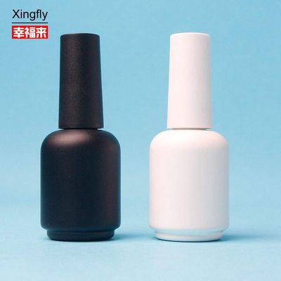 Confezione 11ml Rotondo Bianco Nero Gel UV Vuoto Bottiglia Di Vetro Per Verniciare Le Unghie Con Tappi Per Spazzole