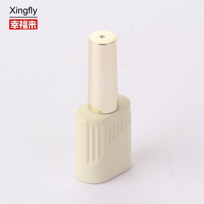 Bottiglia in vetro da 10 ml con gel per unghie e lucidatura a colori personalizzati Bottiglia vuota con tappo del pennello
