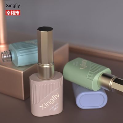 Bottiglia di lucidatura per unghie da 10 ml Stampa su misura UV Gel per unghie con tappo per spazzola
