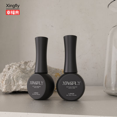 Bottiglia di lucido da unghie da 10 ml Bottelline di lucido da unghie stampate su misura Bottiglie di lucido da unghie gel vuoto bottiglia di vetro