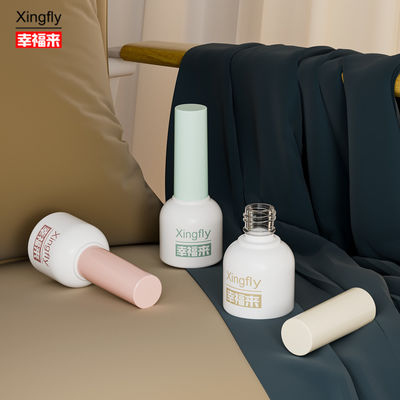 Buon prezzo 10 ml bottiglia di vernice per unghie Gel rotondo Vernice UV personalizzare LOGO Bottiglia di vetro in linea