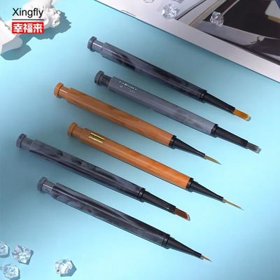 Verniciatura delle unghie spazzola testa gel verniciatura delle unghie verniciatura delle unghie arte spazzola penna con spazzola sostitutiva