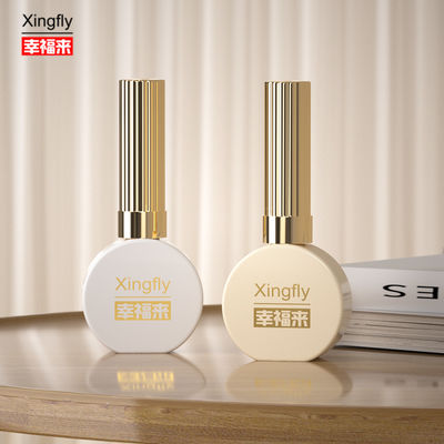 Bottiglia di 15 ml di vernice da unghie con rivestimento bianco rotondo UV Gel Vernice da unghie bottiglia di vetro per vernice da unghie