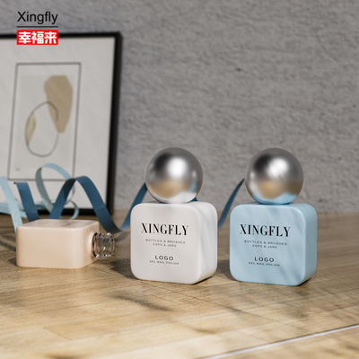 11 ml contenitore quadrato di gel per unghie Gel per unghie personalizzato Bottiglia di vetro vuota per vernici per unghie
