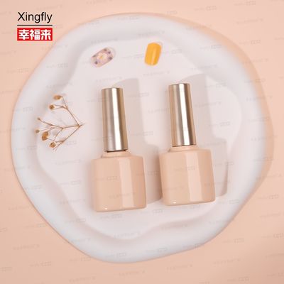 Logo personalizzato 10ml Nail gel Polish Oil Bottle Bottiglie di vetro vuoti per vernici per unghie