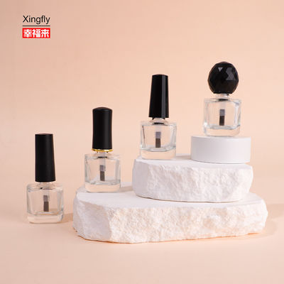 Buon prezzo 8 ml di vetro vuoto bottiglie uniche di lucidatura da unghie in gel di grandi dimensioni con spazzola a tappo in linea