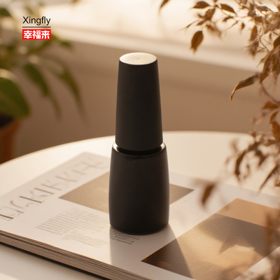 Buon prezzo 15ml Bottiglia Rotonda di Vetro per Verniciatura Con Tappo Nero Gel UV Vuoto Set Verniciatura Gel in linea